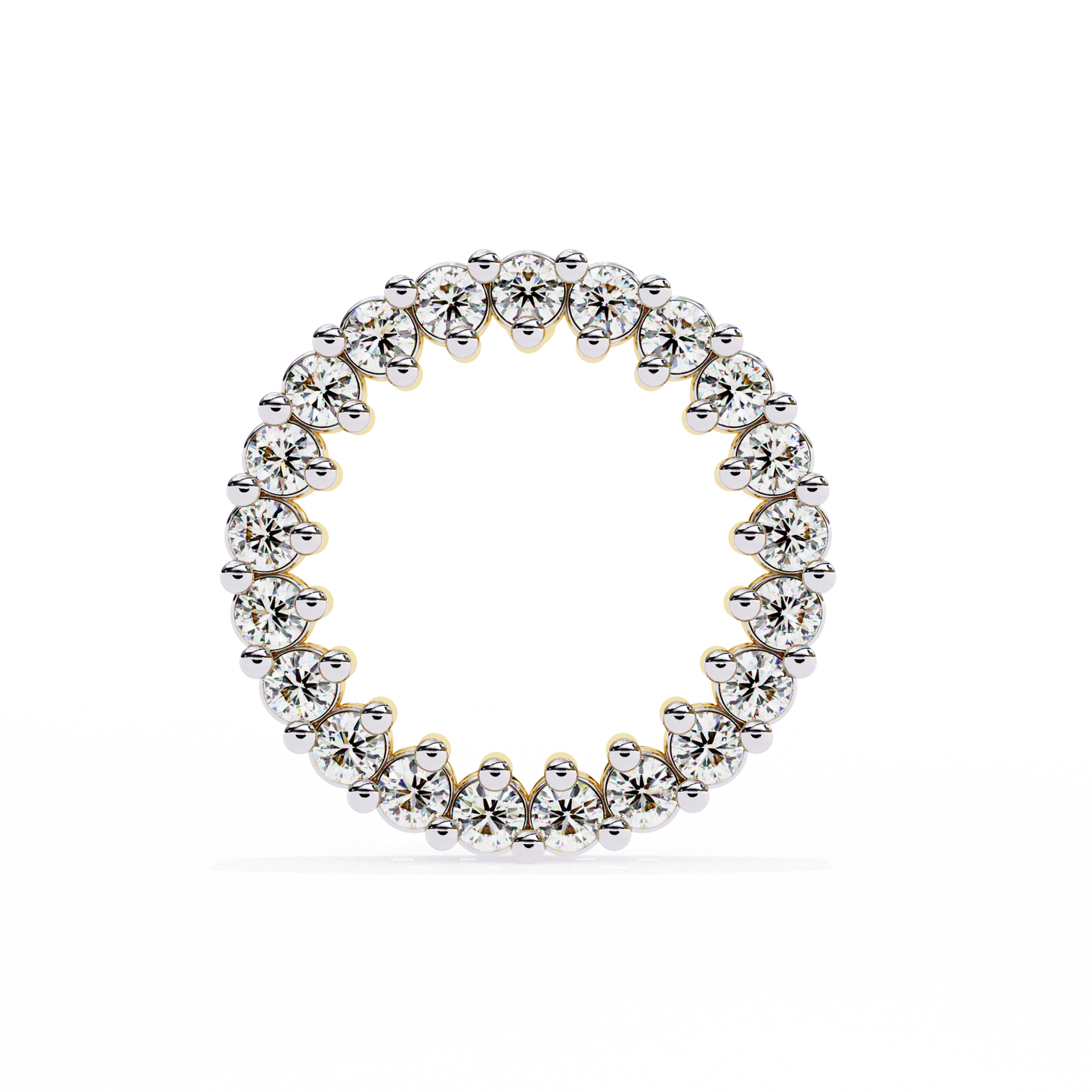 Delicate 0.30 ct Round Lab Diamond Circular Earrings – Minimalist Aesthetic