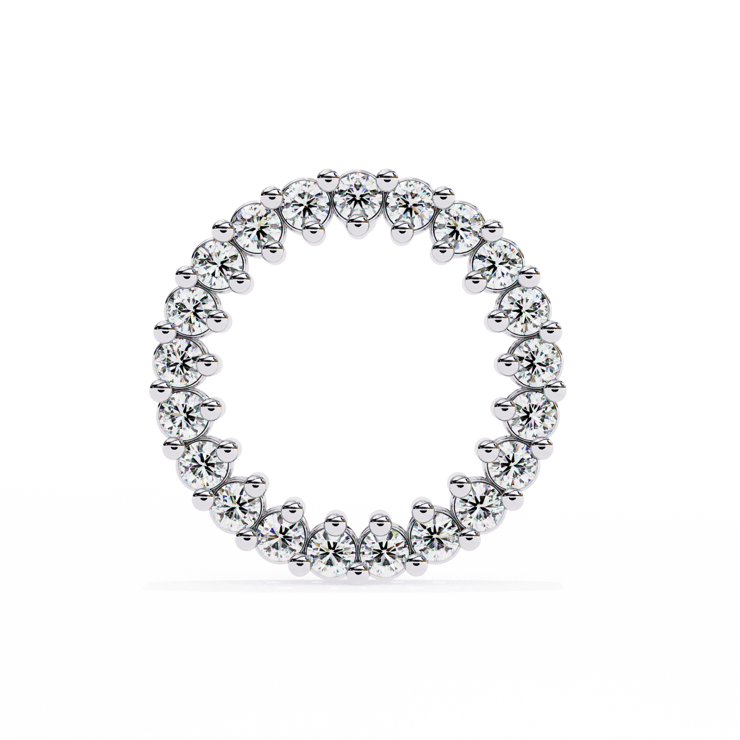 Delicate 0.30 ct Round Lab Diamond Circular Earrings – Minimalist Aesthetic