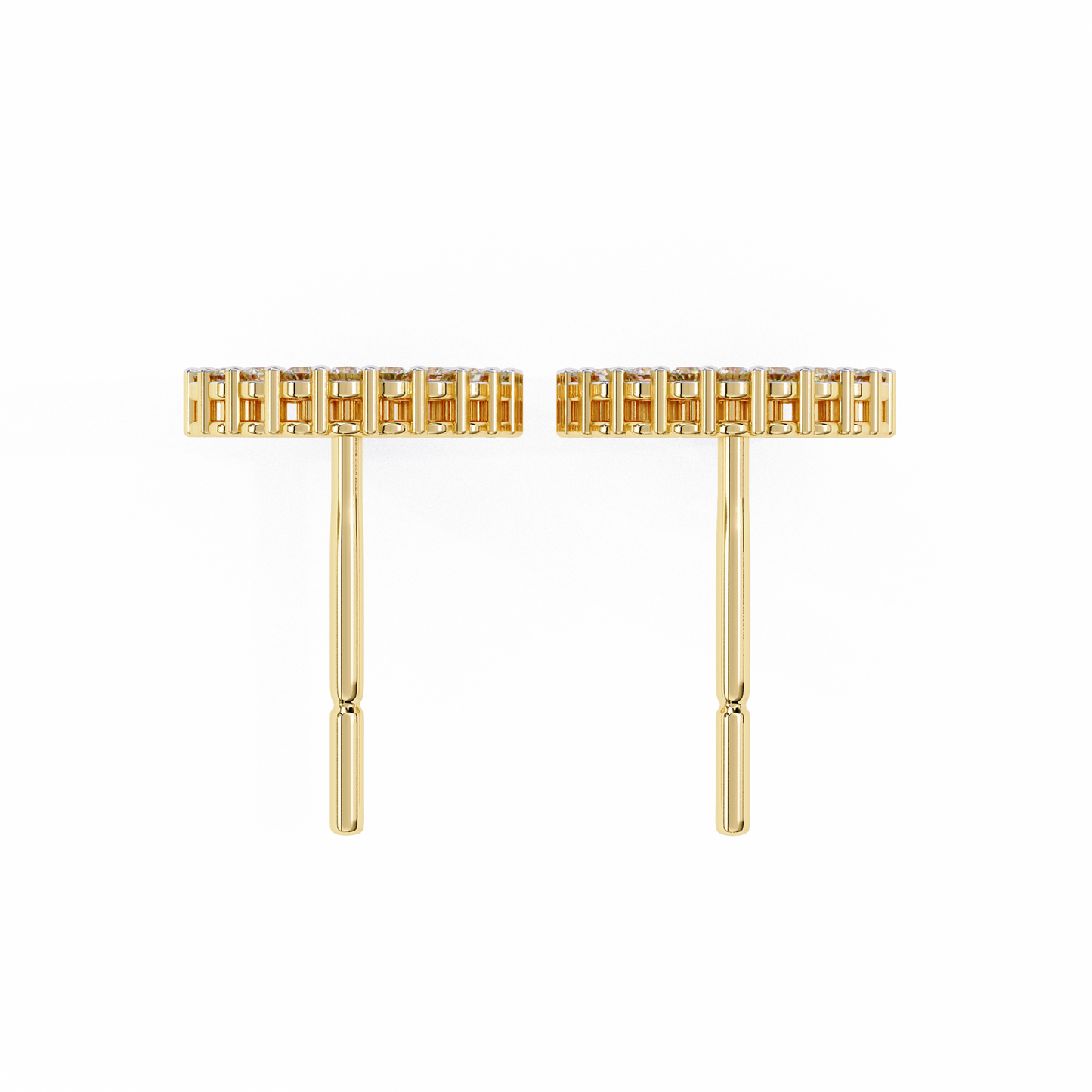 Delicate 0.30 ct Round Lab Diamond Circular Earrings – Minimalist Aesthetic