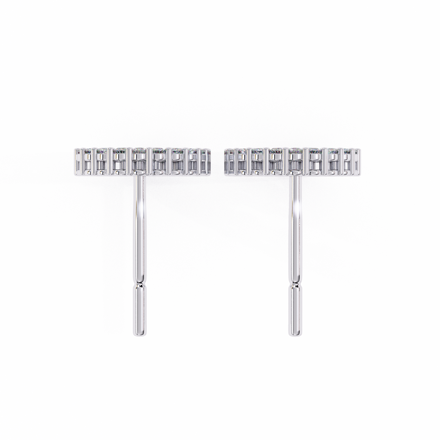 Delicate 0.30 ct Round Lab Diamond Circular Earrings – Minimalist Aesthetic