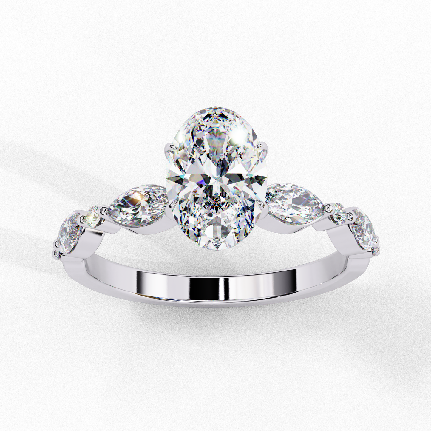 1.20 CT Oval Lab Grown Diamond Solitaire Engagement Ring – Elegant, Ethical & Timeless