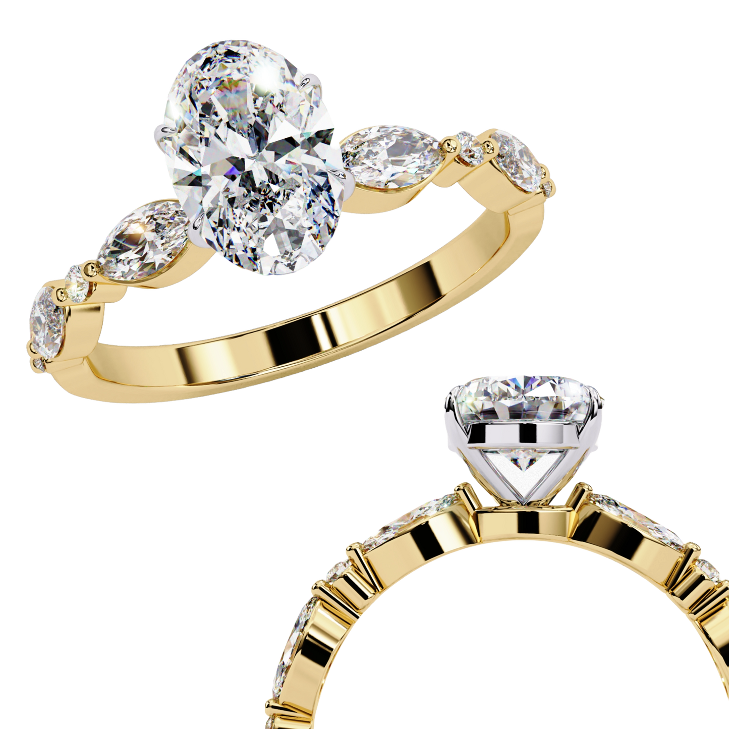 1.20 CT Oval Lab Grown Diamond Solitaire Engagement Ring – Elegant, Ethical & Timeless