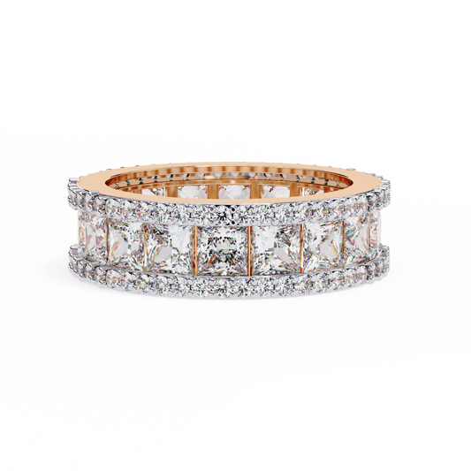 Statement Sparkle: Princess Lab Diamond Eternity Ring
