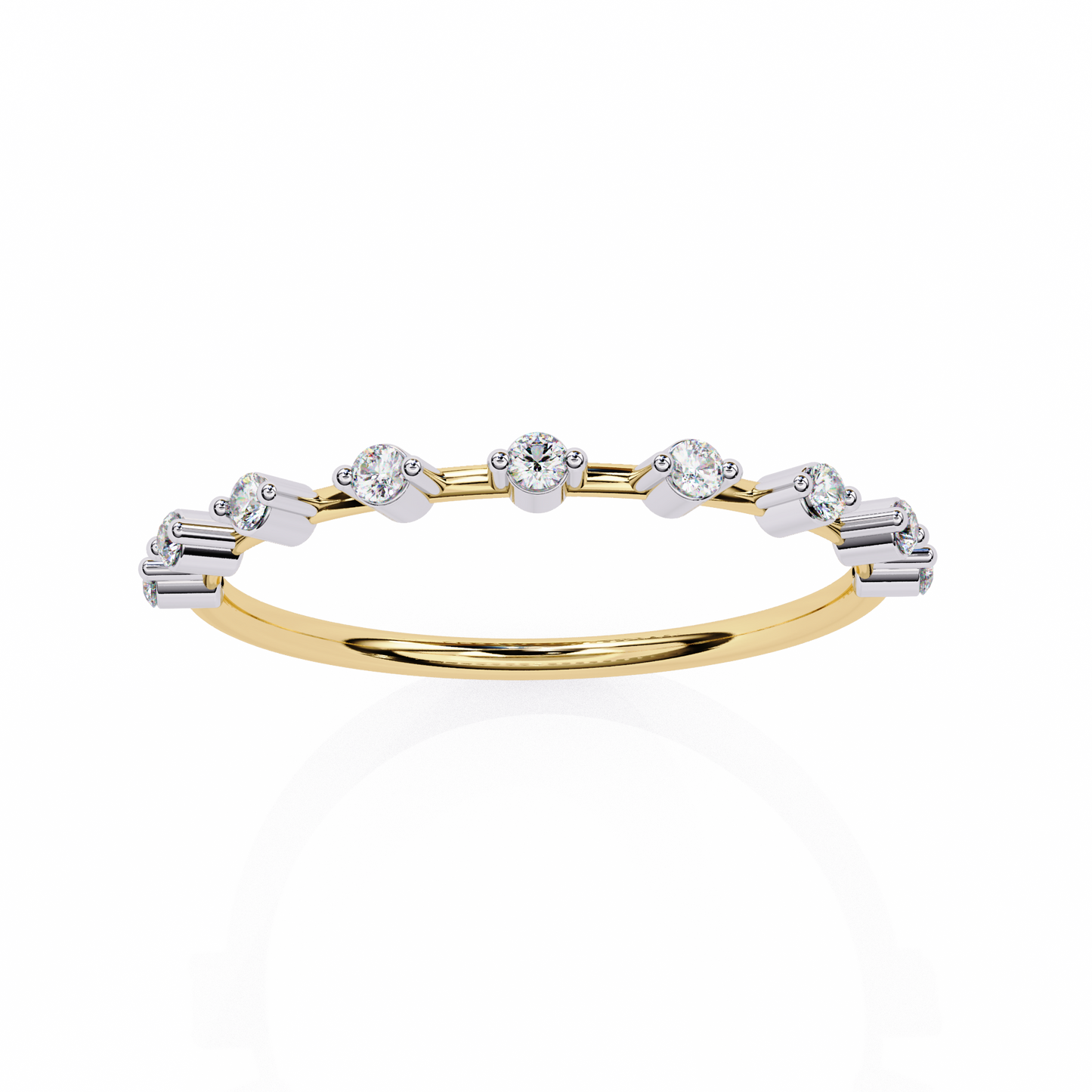 Lab Grown Diamond Ring in Rose Gold Elegance , Round Shaped Diamond Cut Ring