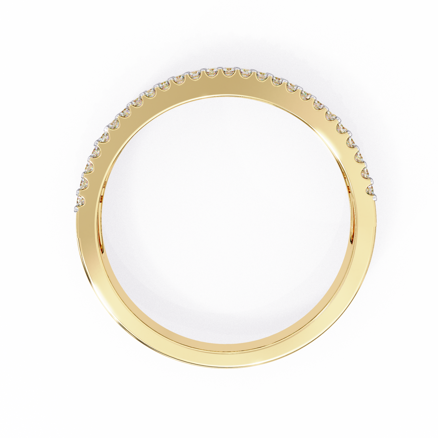 Triple Radiance: Lab-Grown Baguette and Round Diamond Ring in Glowing Rose Gold