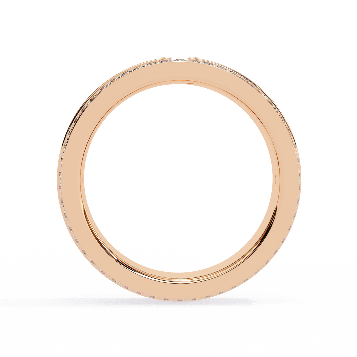 Pave Set Lab Grown Diamond Statement Ring , Round Cut Lab Grown Diamond Ring , 14k Gold Ring