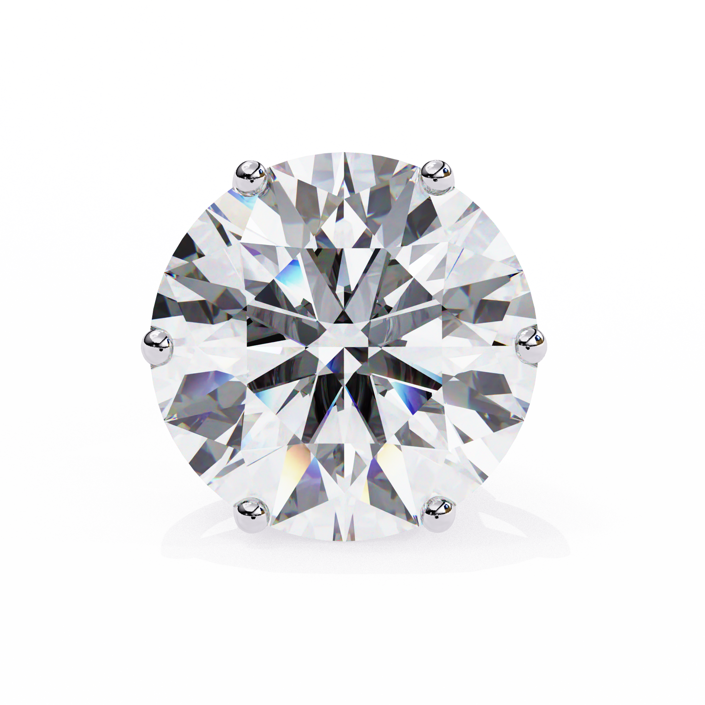 BRILLIANT: 2.57 ct Round Lab Diamond Studs – Ethical, Timeless Design