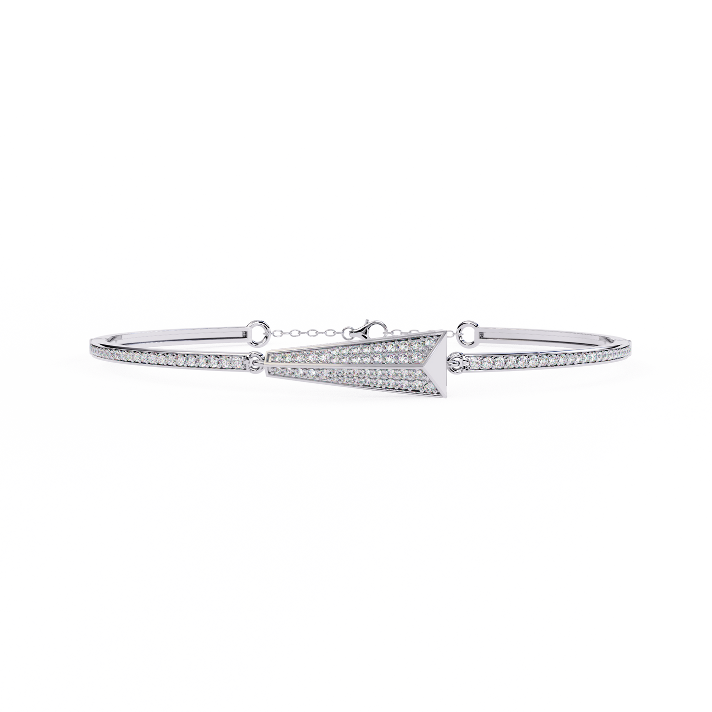 0.55ct Art Deco Lab Grown Diamond Arrow Bracelet