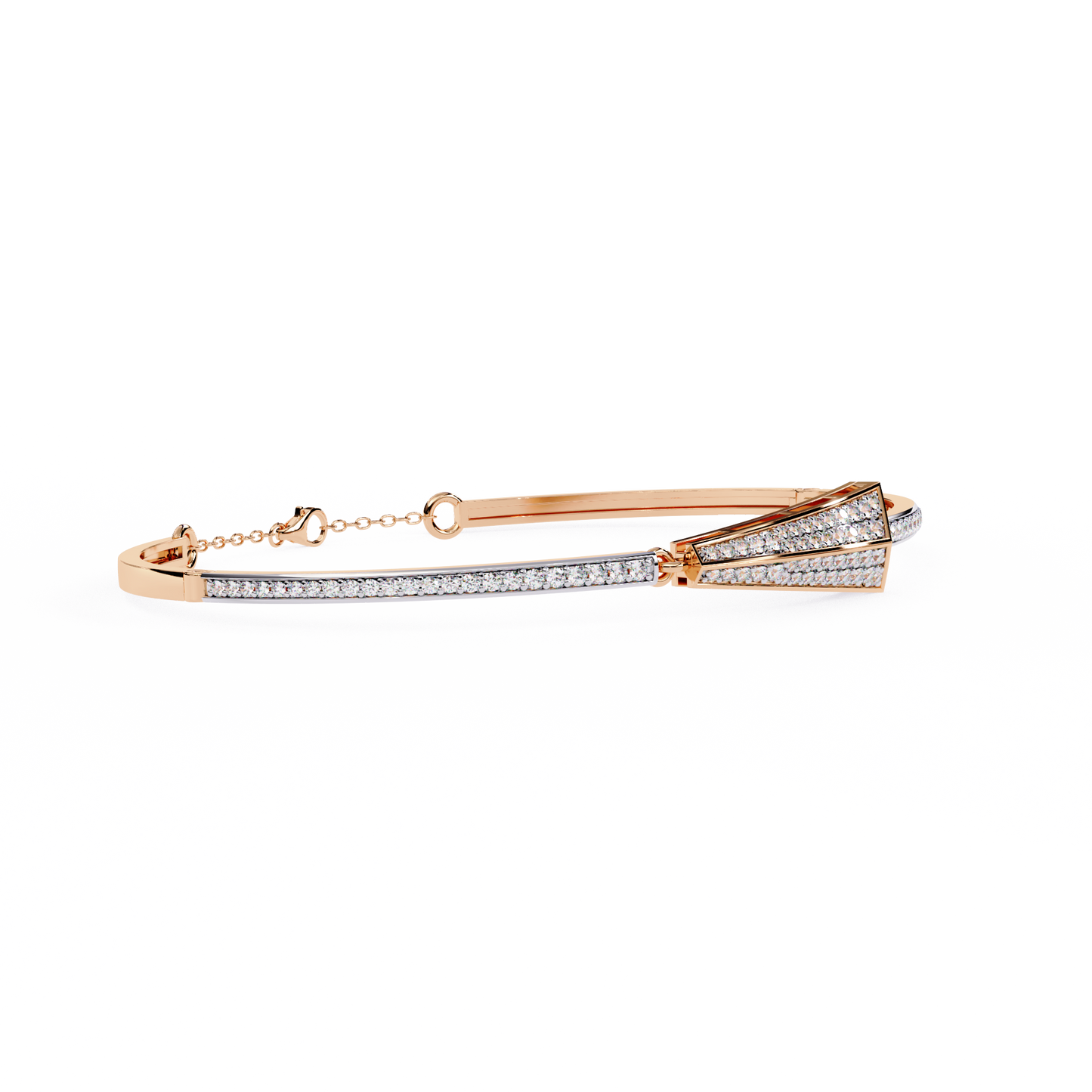 0.55ct Art Deco Lab Grown Diamond Arrow Bracelet