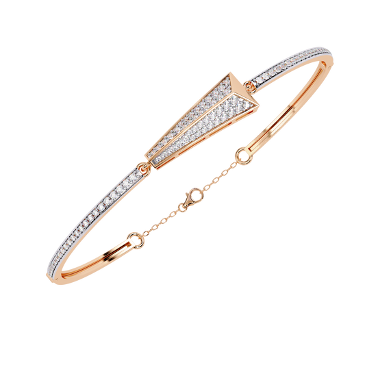 0.55ct Art Deco Lab Grown Diamond Arrow Bracelet