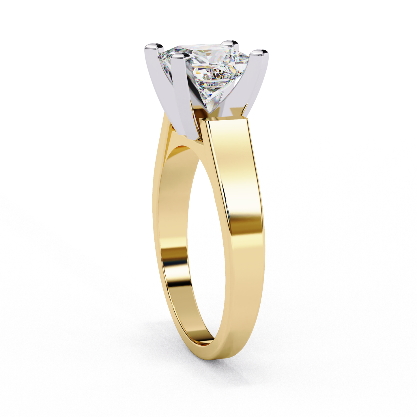 Bold Princess Cut Lab-Grown Diamond Ring in Rose Gold, 1.72 CT Princess Cut Lab Grown Diamond Engagement Ring