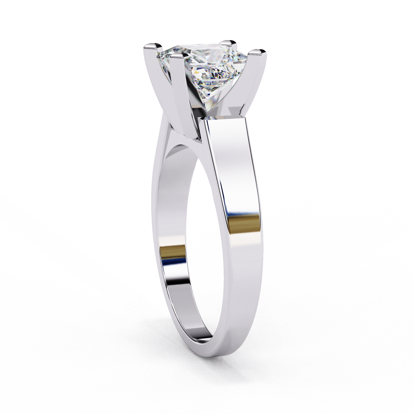 Bold Princess Cut Lab-Grown Diamond Ring in Rose Gold, 1.72 CT Princess Cut Lab Grown Diamond Engagement Ring