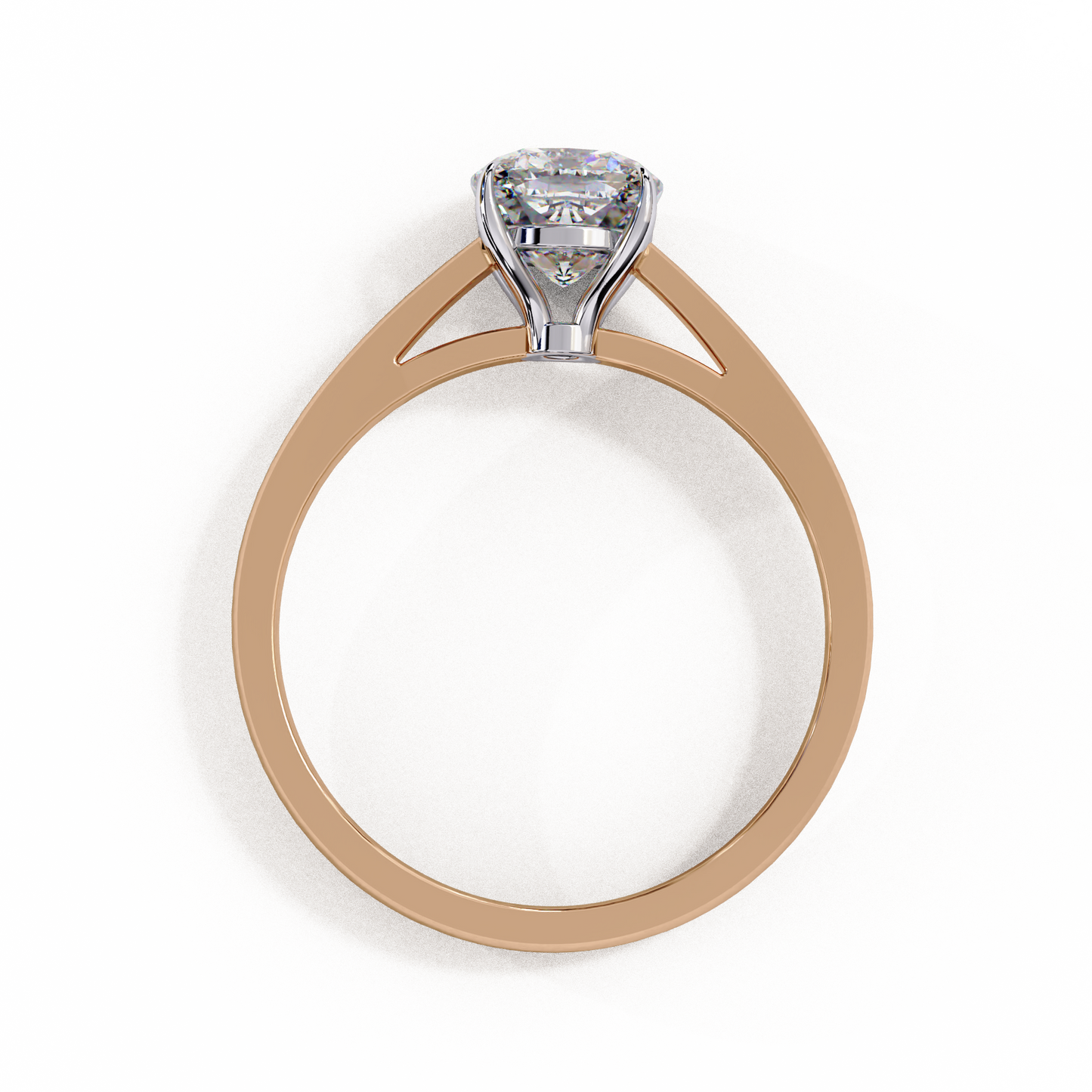 14K Rose Gold Cushion-Cut Solitaire Engagement Ring, 1.43 CT Cushion Cut Diamond Jewelry