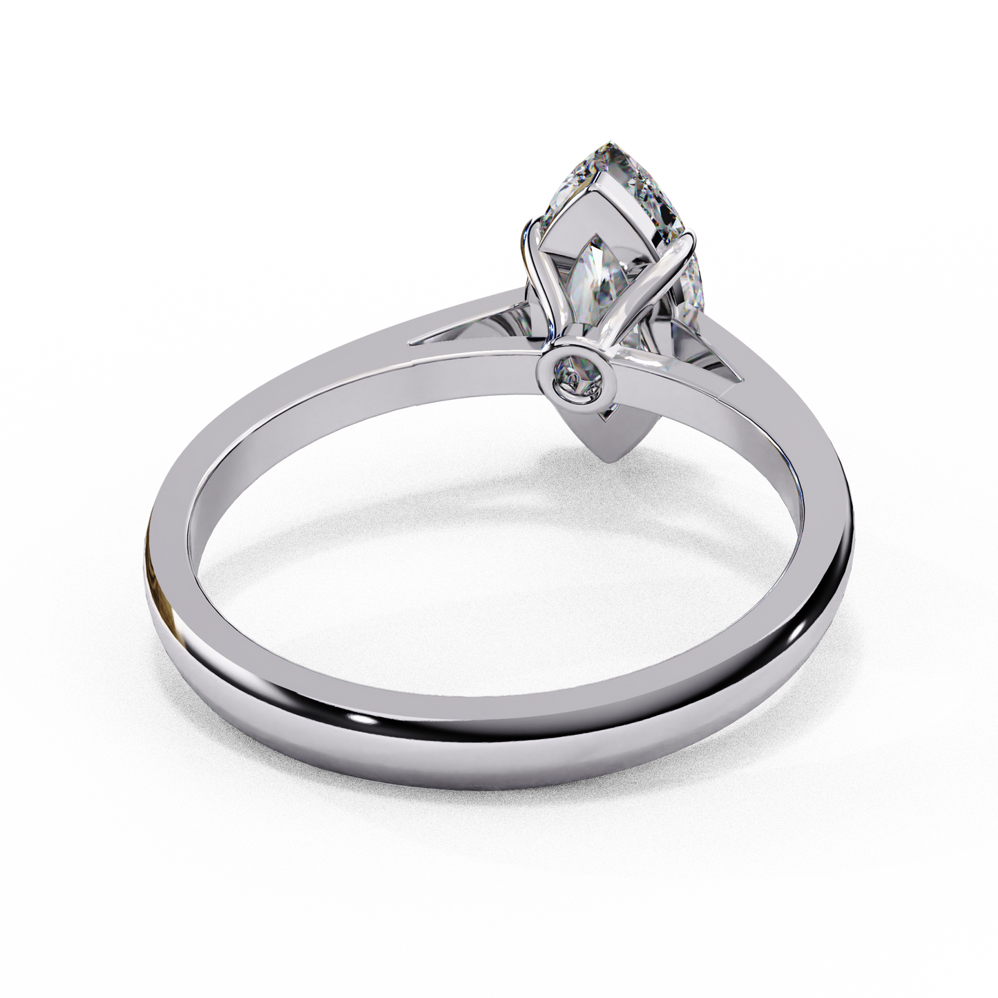 Lab-Grown Marquise Diamond Engagement Ring in Sleek 14k Gold , 0.86 CT Marquise Cut Diamond