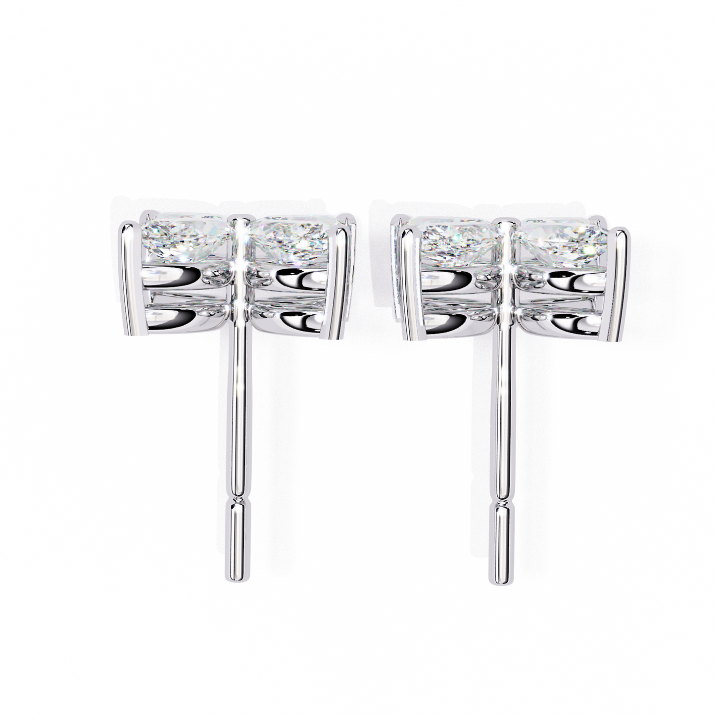 0.88 Ct Dainty Flower Marquise Cut Lab grown Diamond Stud Earrings