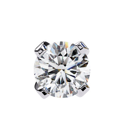 2.57ct Round Lab-Grown Diamond Stud Earrings – Classic 4-Prong
