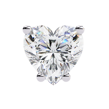 Eco Luxe 2.43 ct Heart-Cut Lab Diamond Stud Earrings