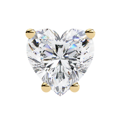 Eco Luxe 2.43 ct Heart-Cut Lab Diamond Stud Earrings