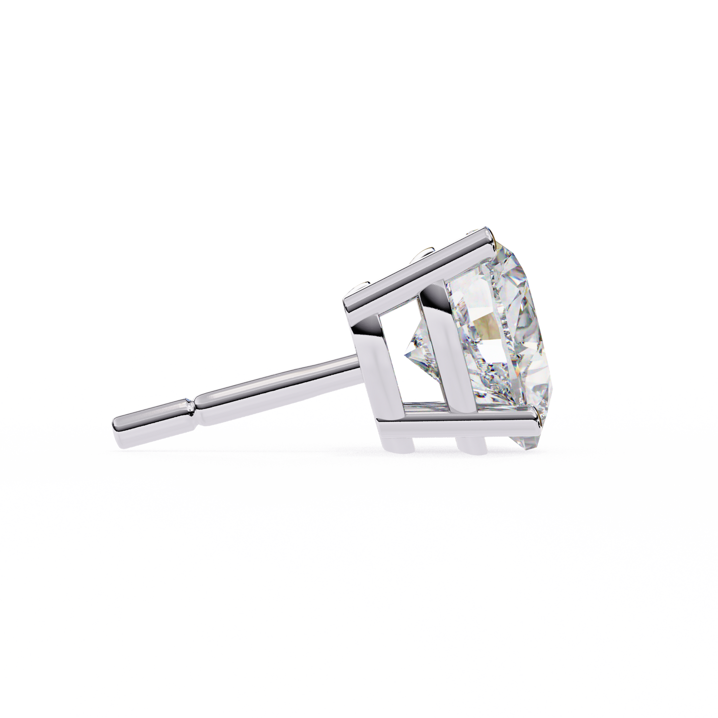 Eco Luxe 2.43 ct Heart-Cut Lab Diamond Stud Earrings