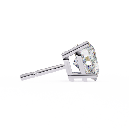 Eco Luxe 2.43 ct Heart-Cut Lab Diamond Stud Earrings