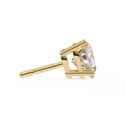 Eco Luxe 2.43 ct Heart-Cut Lab Diamond Stud Earrings