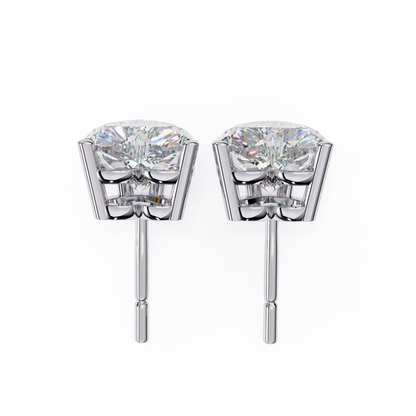 Eco Luxe 2.43 ct Heart-Cut Lab Diamond Stud Earrings