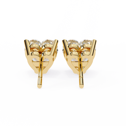 Eco Luxe 2.43 ct Heart-Cut Lab Diamond Stud Earrings