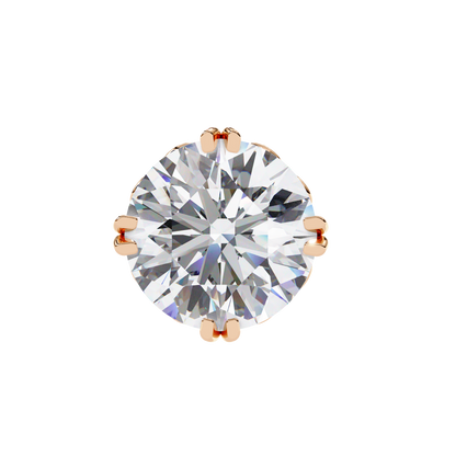 2.57ct Round Lab Diamond Studs – Signature Designer Prong Setting