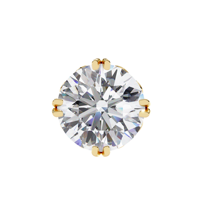 2.57ct Round Lab Diamond Studs – Signature Designer Prong Setting