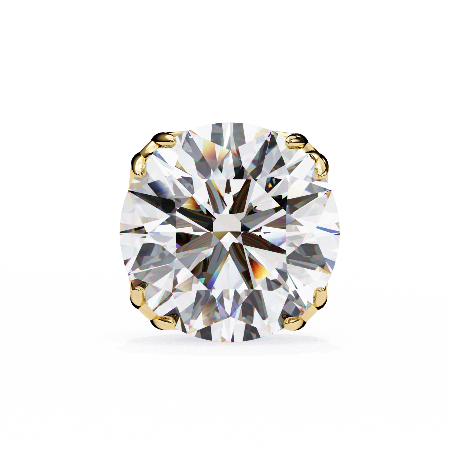 Modern 2.57ct Round Lab Diamond Studs – Signature Prong Design