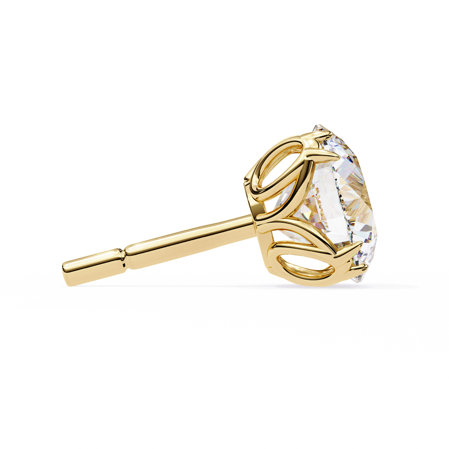 Modern 2.57ct Round Lab Diamond Studs – Signature Prong Design