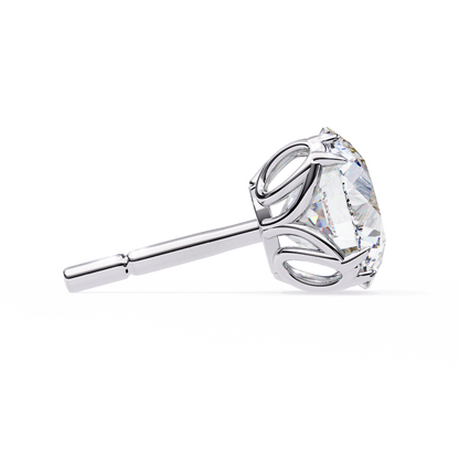 Modern 2.57ct Round Lab Diamond Studs – Signature Prong Design