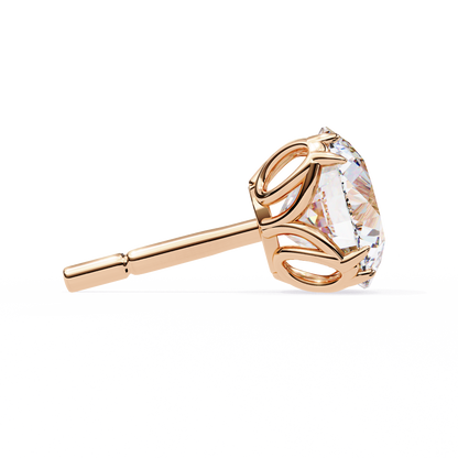 Modern 2.57ct Round Lab Diamond Studs – Signature Prong Design