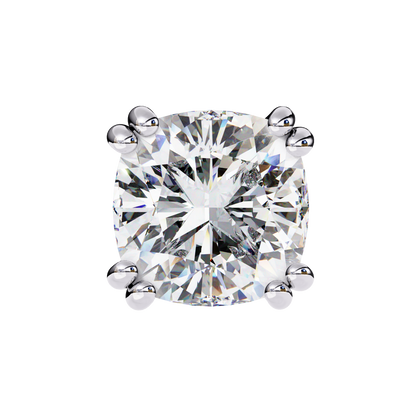 Timeless 2.24ct Cushion‑Cut Lab Diamond Stud Earrings – Romantic Pillow-Cut Elegance
