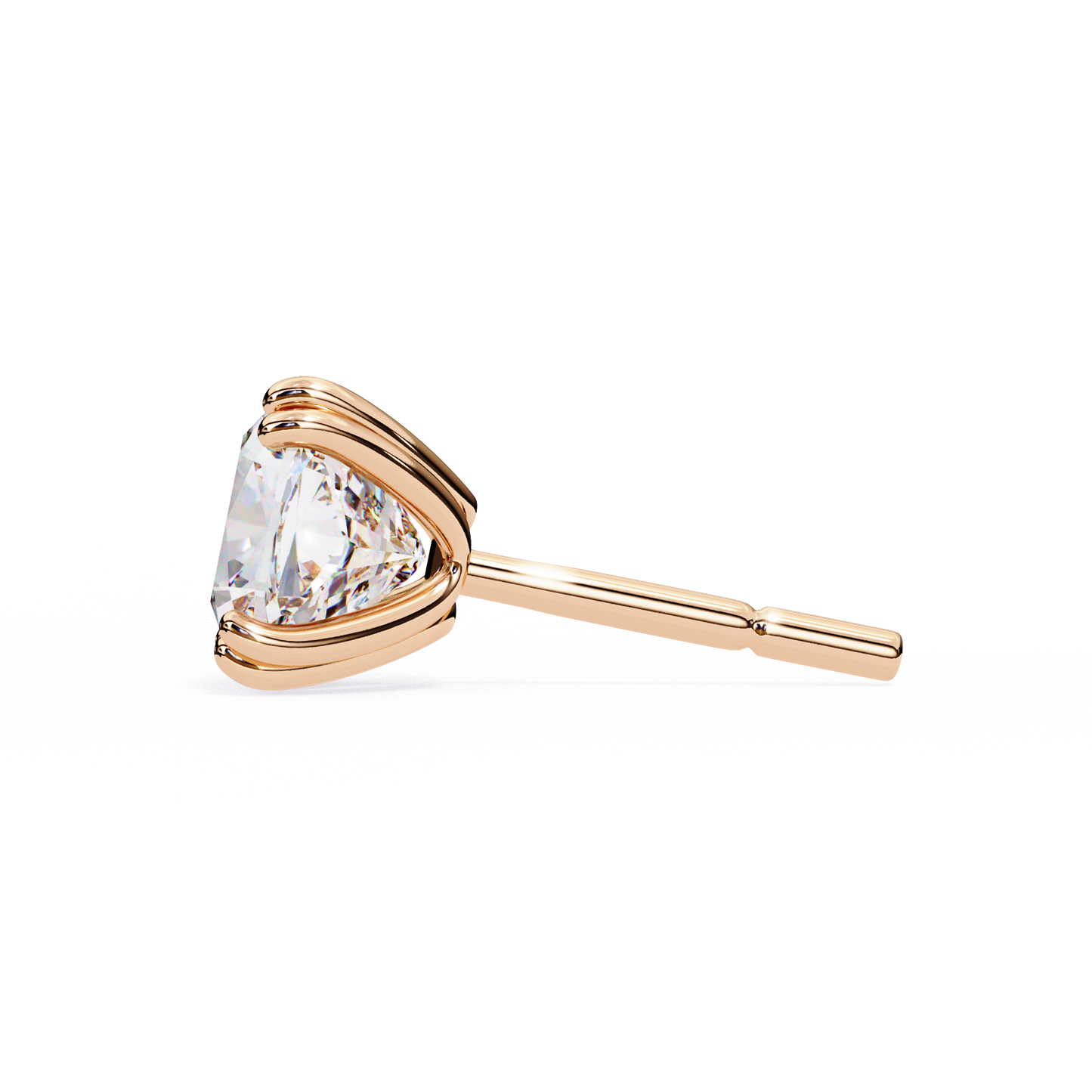 Timeless 2.24ct Cushion‑Cut Lab Diamond Stud Earrings – Romantic Pillow-Cut Elegance