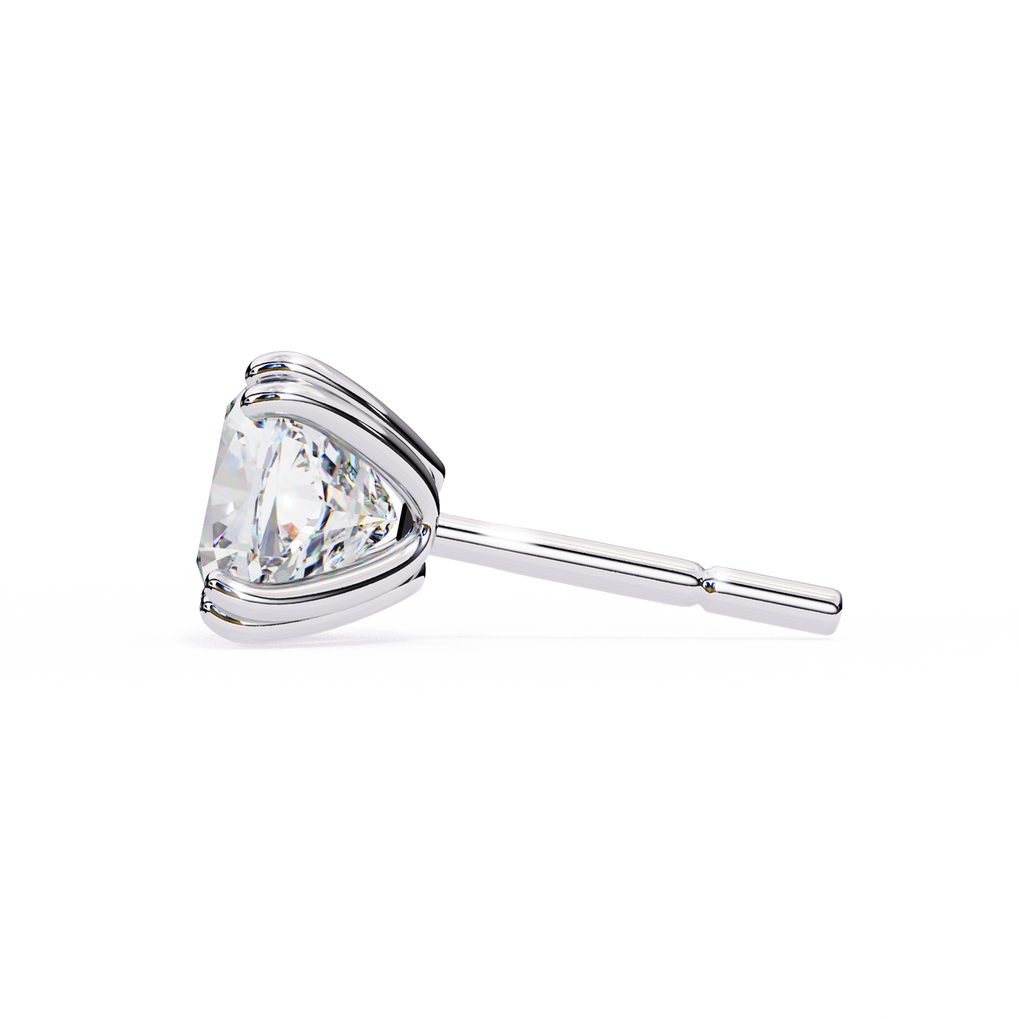 Timeless 2.24ct Cushion‑Cut Lab Diamond Stud Earrings – Romantic Pillow-Cut Elegance
