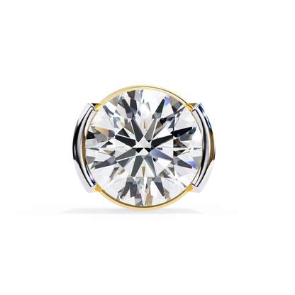 2.57 ct Round Lab‑Grown Diamond Studs – Minimalist Sculptural Form