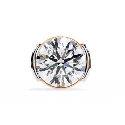 2.57 ct Round Lab‑Grown Diamond Studs – Minimalist Sculptural Form