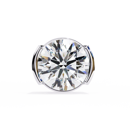 2.57 ct Round Lab‑Grown Diamond Studs – Minimalist Sculptural Form