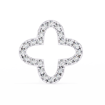 0.24 ct Minimalist Lab-Grown Diamond Clover Stud Earrings –  Modern Charm