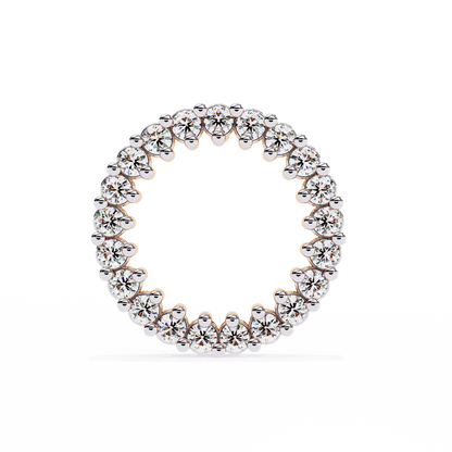 Delicate 0.30 ct Round Lab Diamond  Circular  Earrings –  Minimalist Aesthetic