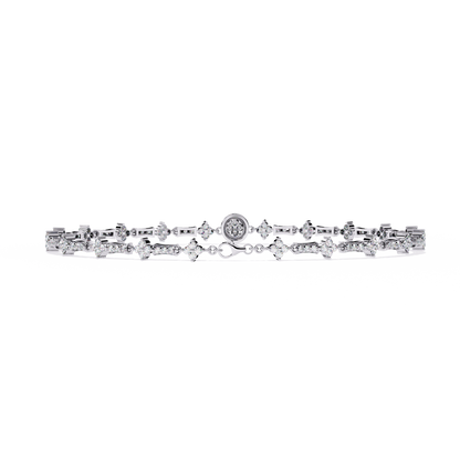 0.82 Ct Infinity Tennis Lab Grown Diamond Bracelet