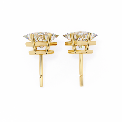 Princess Cut 2.5 Carat Lab Diamond Studs – Classic Elegance