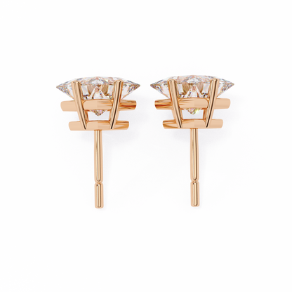 Princess Cut 2.5 Carat Lab Diamond Studs – Classic Elegance