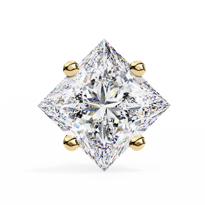 Princess Cut 2.5 Carat Lab Diamond Studs – Classic Elegance