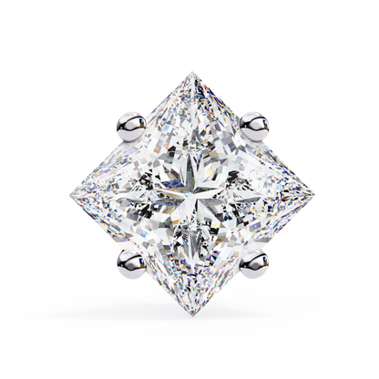 Princess Cut 2.5 Carat Lab Diamond Studs – Classic Elegance