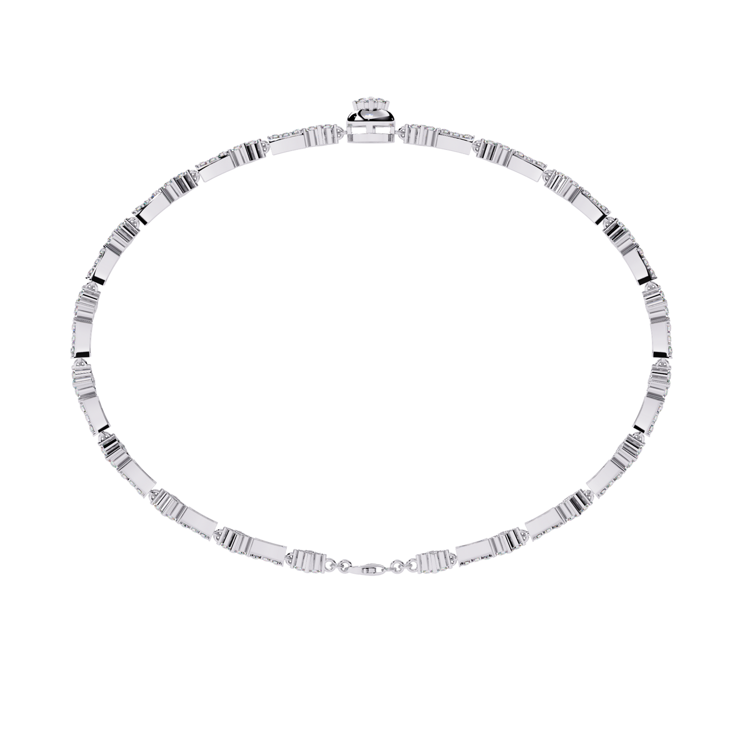 0.82 Ct Infinity Tennis Lab Grown Diamond Bracelet