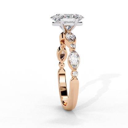 1.20 CT Oval Lab Grown Diamond Solitaire Engagement Ring – Elegant, Ethical & Timeless