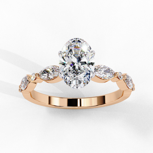 1.20 CT Oval Lab Grown Diamond Solitaire Engagement Ring – Elegant, Ethical & Timeless
