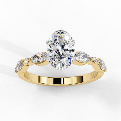 1.20 CT Oval Lab Grown Diamond Solitaire Engagement Ring – Elegant, Ethical & Timeless
